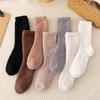 Winter Warm Women's Socks Thick Men's Women's Socks Super Thick Solid Socks Winter Socks Against Cold Snow Terry Socks