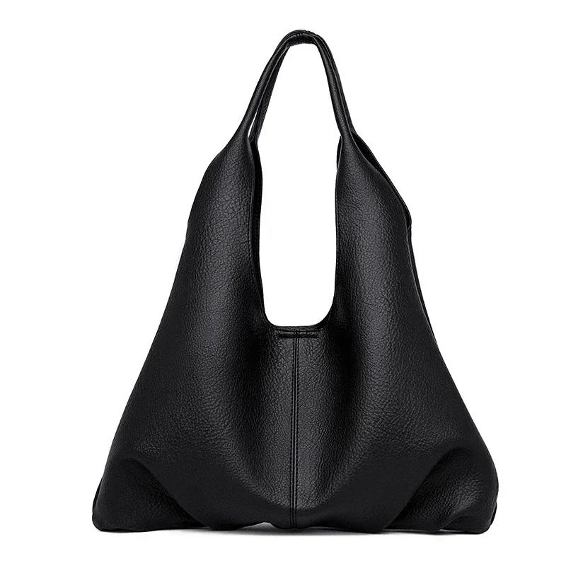 Women's PU winged bags joint large capacity versatile shoulder bags foldable solid bags fashion