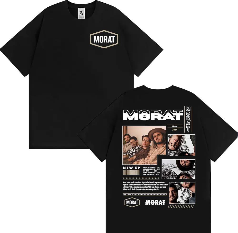 Morat Band Asuntos Pendientes 2025 Tour Tshirts Unisex Women Harajuku Hip Hop Punk Rock T Shirt Cotton Casual Short Sleeve Tshirt