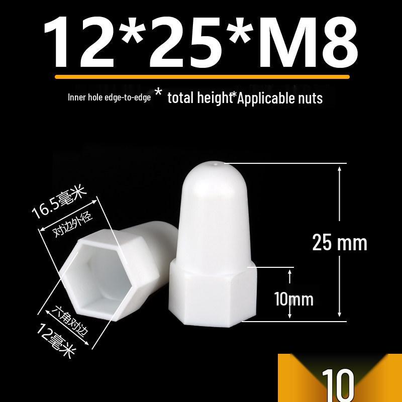 Hexagonal Nut Bolt Protective Plastic Decorative Cap Sleeve