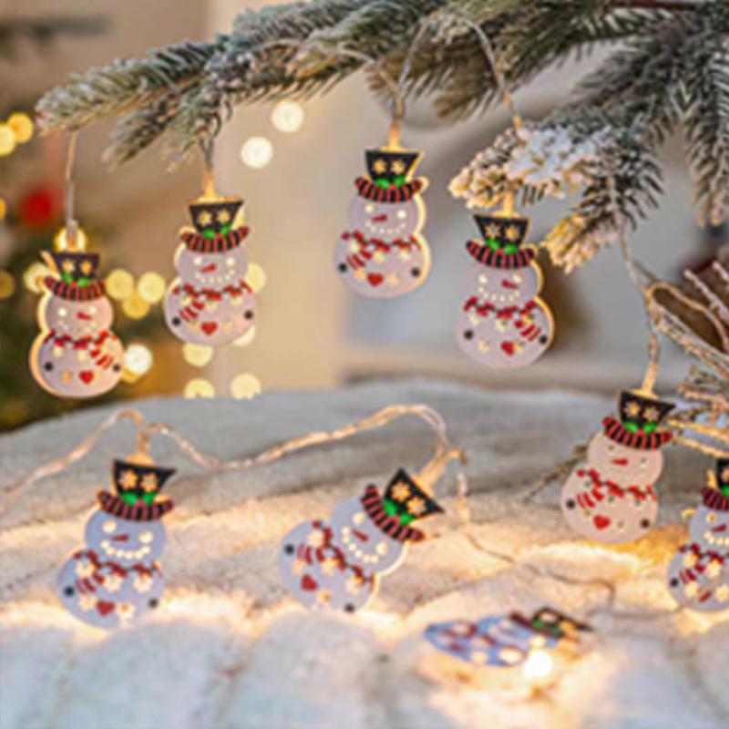

Colorful LED Wrought Iron String Lights for Christmas, Parties, and Celebrations 1.5m 10 lights USB (Steady)