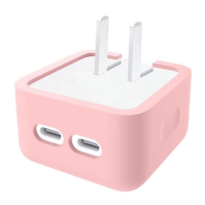 Soft Silicone Protective Cover Case For 35W Double USB C Port Charging Head Shockproof Dustproof Design