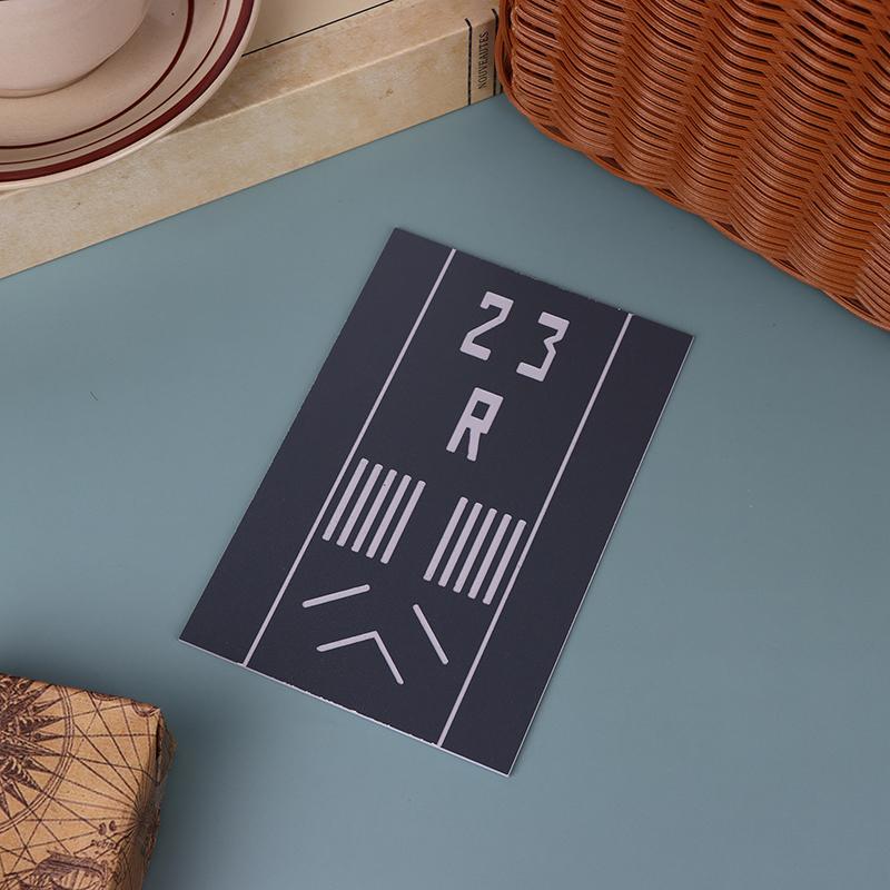 Diy Mini Simulation Passenger Aircraft Model Runway Platform Civil Flight Takeoff And Landing Background Sand Table Toy 15X10Cm