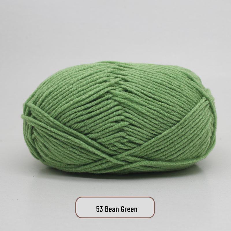 5-Strand Milk Cotton Yarn Scarf & Hand-Knitted Hat Yarn - Baby Soft, Medium Thickness, Free Shipping