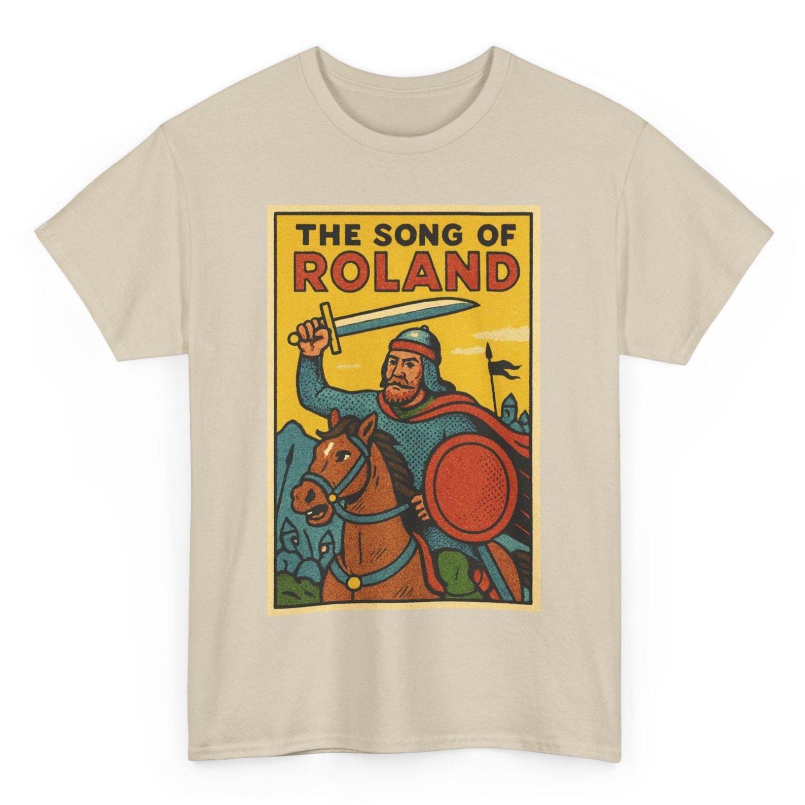 Song of Roland T-Shirt: Retro Comic Medieval Knight Tee XL