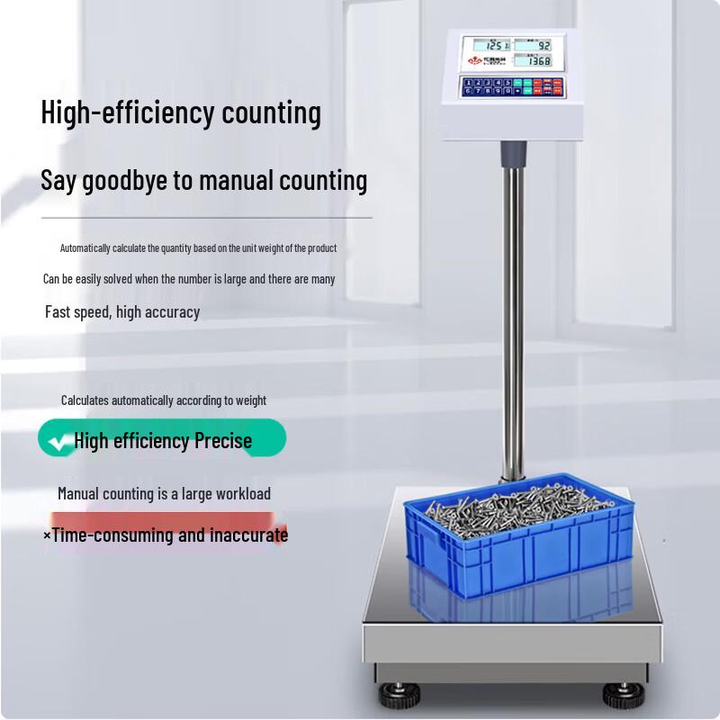 HuaChao Stainless Steel Rechargeable Electronic Platform Scale (CN version)