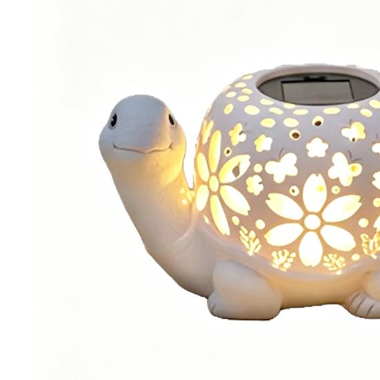 Schildkrötenlampe mit automatischer Ein-/Aussch-Solarleuchte