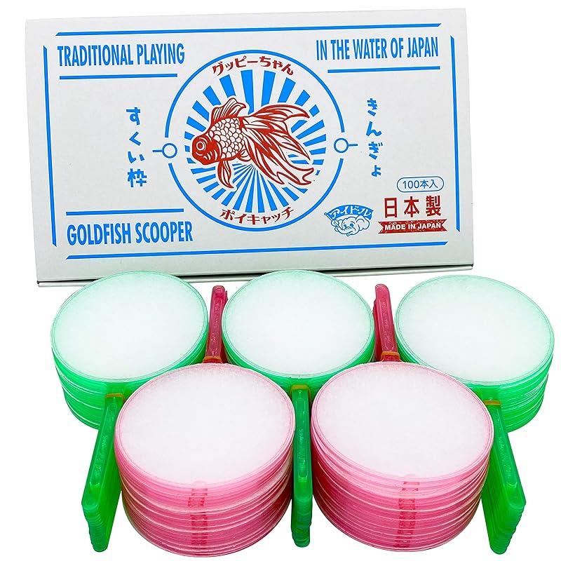 

Toy Manufacturer IDOL [Made in Japan] No. 5 Disposable Scooping Frame Poi Catch Guppy-chan (100 pieces) ver.2