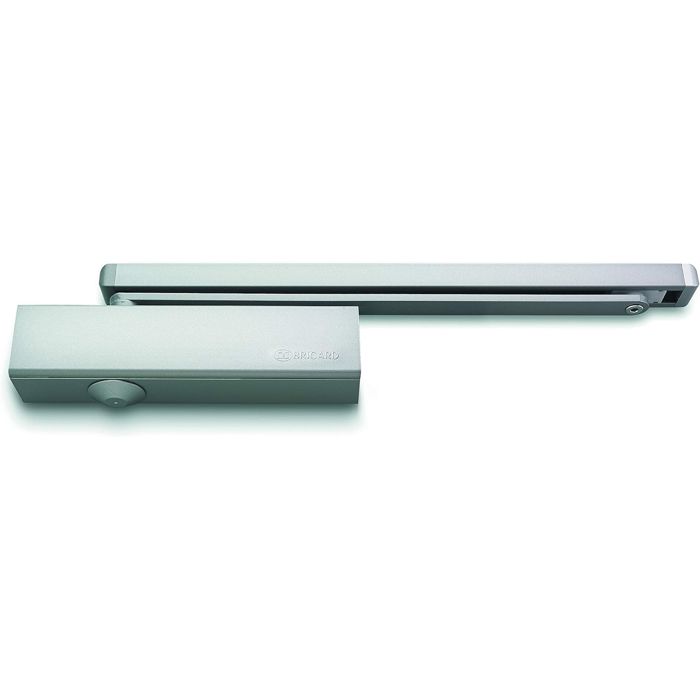 Ferme-porte à glissière - BRICARD - 6521027 - Technologie à came - Argent - Force réglable 2-4
