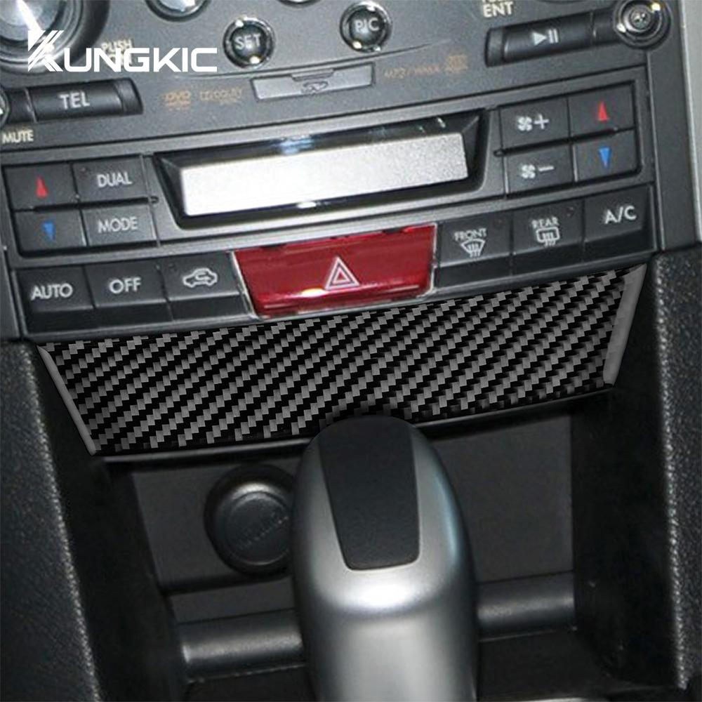 Prawdziwa miękka naklejka z włókna węglowego do Subaru Legacy Outback 2010 2011 2012 2013 2014 LHD RHD panel zapalniczki samochodowej