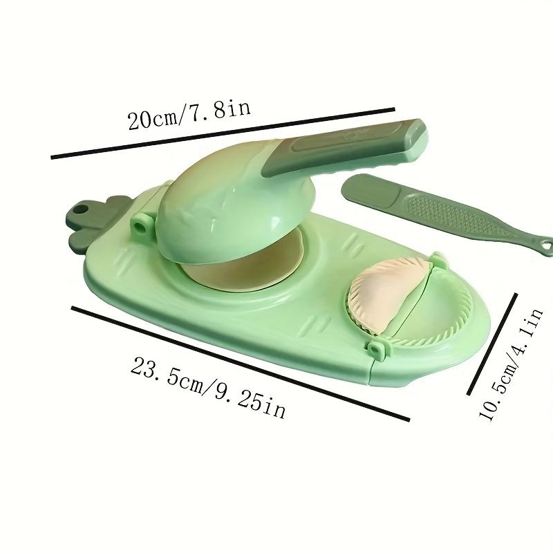 2in1 Manual Dumpling Maker Dough Press Ergonomic Handheld Food Grade Plastic Kitchen Tool for Dumplings, Empanadas, Pies No Electricity Needed