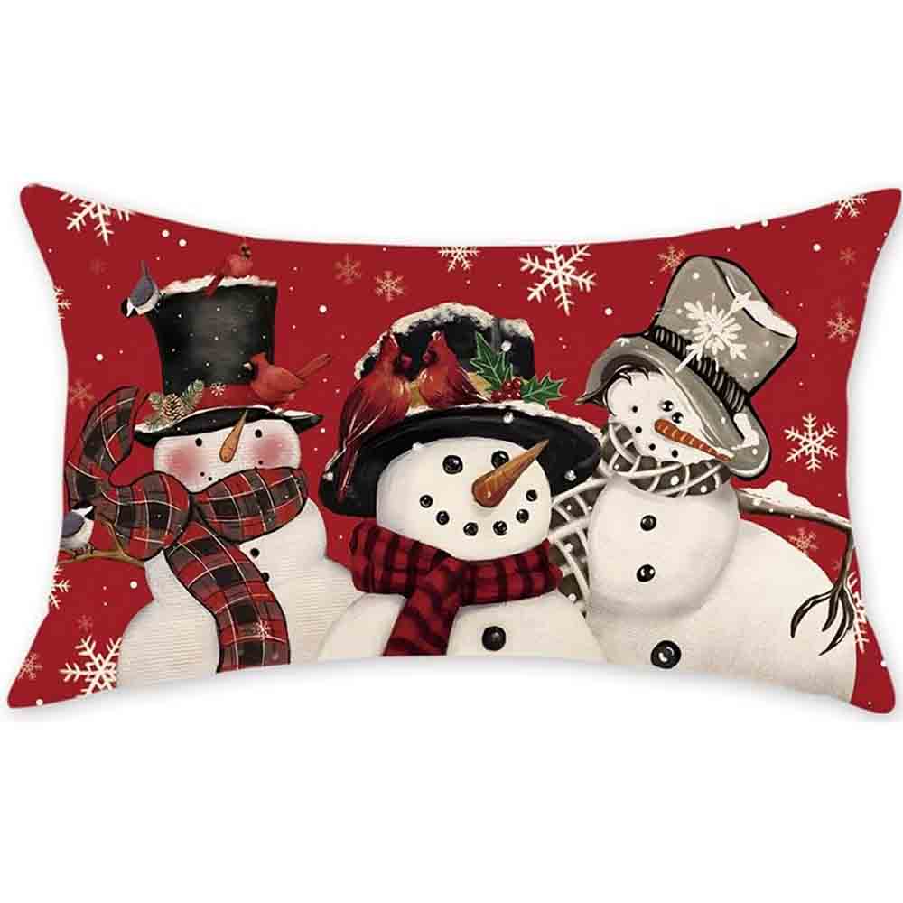 Christmas Theme Decorative Pillow Case For Living Room Sofa Cushion Cover Holiday Home Decoration Accent