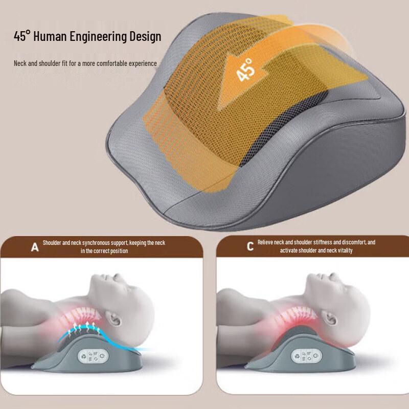 AUX Neck and Shoulder Kneading Massager Pillow CN plug (adapter included)