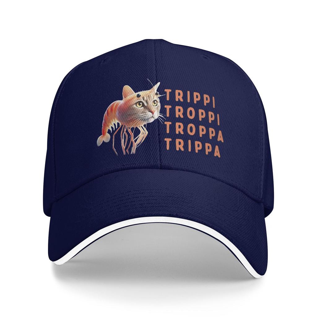 Trippi Troppi Cat Baseball Cap  Street Style Hip Hop Hats Summer Couple Women Kpop Rock Baseball Caps