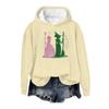 Women's Fashion Casual Long Sleeve Loose Printed Pullover Sports Long Sleeve Hooded Sweatshirt