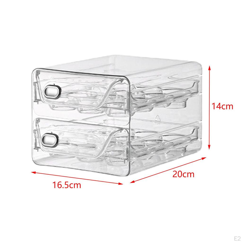 Layer Egg Storage Unit for Refrigerator, Stackable Container Eggs