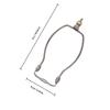 1Pcs 8 Inch Bronze Lamp Harp Holder Metal Horn Lamp Frame for Table Floor Lampshade Bracket Robust Decorative Light Stand