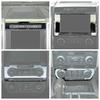 4X Central Control Switch Panel Trim Decor Cover For Ford F-150 2015- Chrome