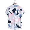 Men Beach Shirt Floral Print Lapel Loose Soft Single-breasted Chest Pocket Short Sleeves