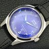 VINTAGE HMT JANATA HAND-WINDING INDIAN MENS ARABIC BLUE DIAL WATCH a440930-4