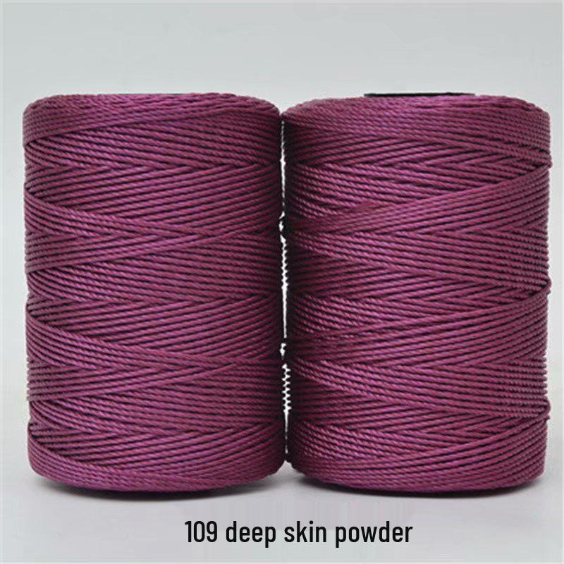 Filo per uncinetto e maglia in nylon a tre capi per borse, cappelli, scarpe, cuscini per seduta, seta ghiacciata e filato di lana.