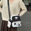 Taška přes rameno s potiskem kočky Studentská lehká crossbody taška