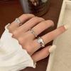 Children's Adjustable Star & Flower Bamboo Ring for Women - Stackable, Stylish, and Cool