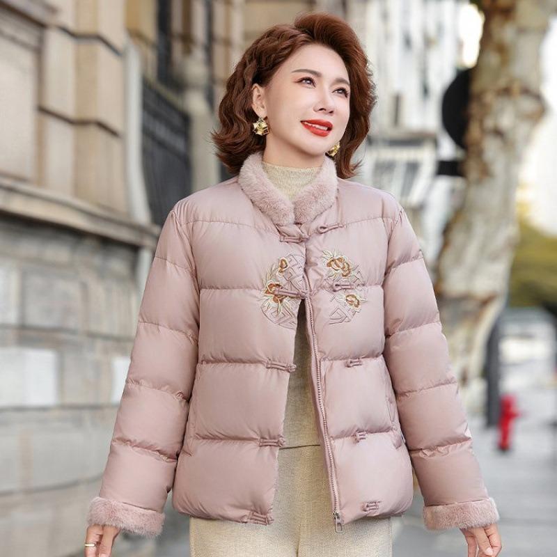 Small down padded jacket noble padded jacket women's autumn and winter warm padded jacket