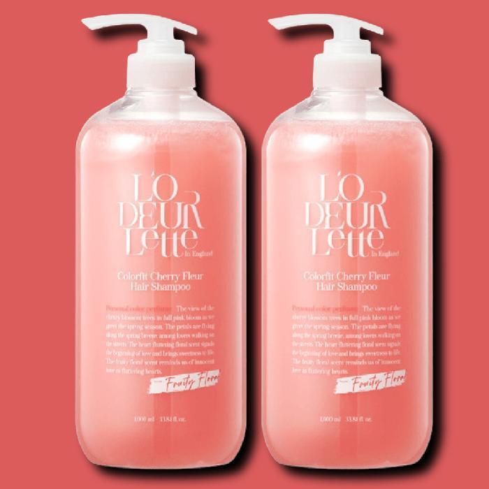 L ODEURLETTE Colorfit Perfume Shampoo Cherry Fleur 1000ml x 2 (30223648) Colorfit Hair Perfume Shampoo Cherry Fleur 1000ml