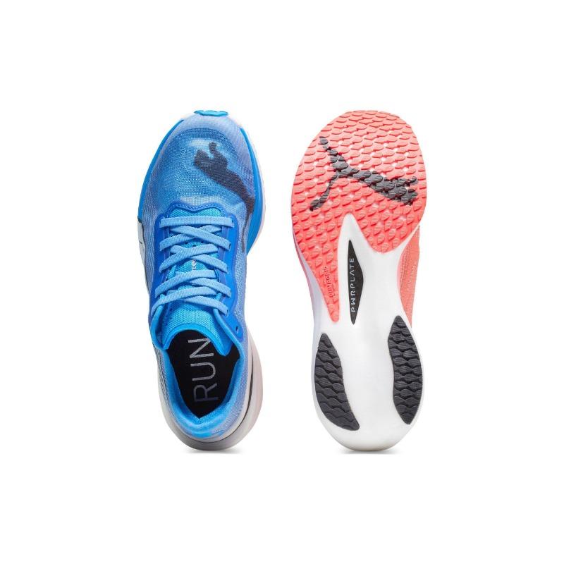 Puma Deviate Nitro Elite 2 Women's Low-Top Running Shoes Red Blue 377787-02