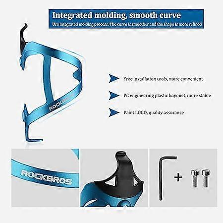 Aluminum Bicycle Bottle Cage for Bike Drink Holder Black 1 Pc