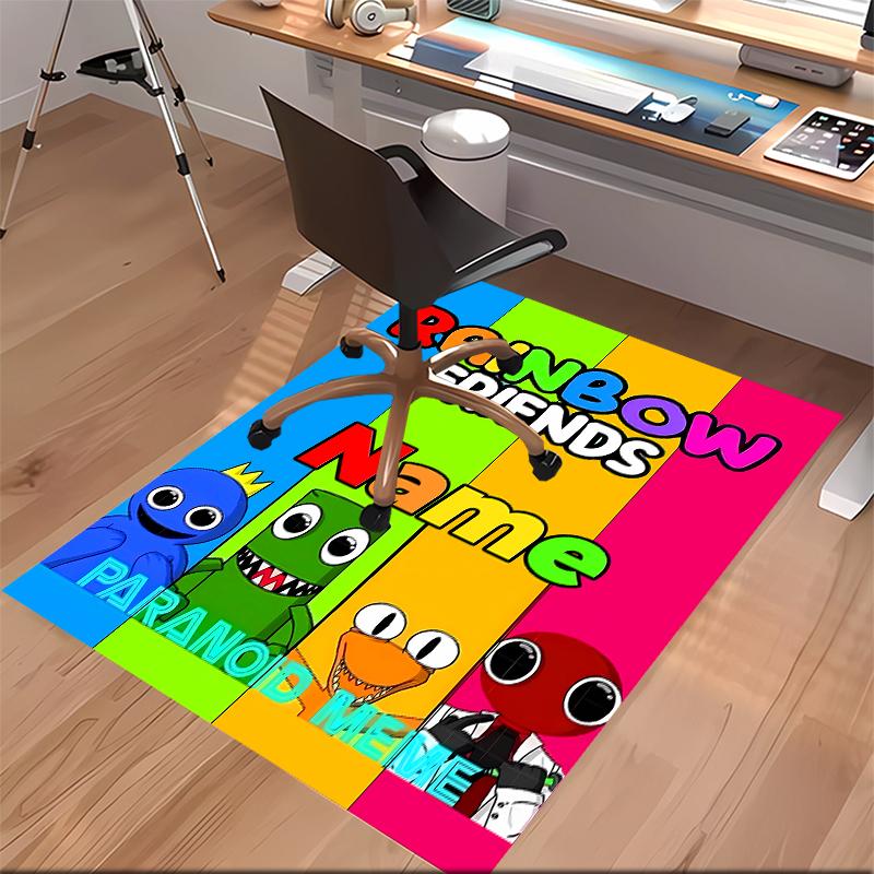 Custom personalization Rainbow Friends Print Area Rug - Soft, Washable Non-Slip Indoor Mat,Living Room,Home&Office Decorative Rug