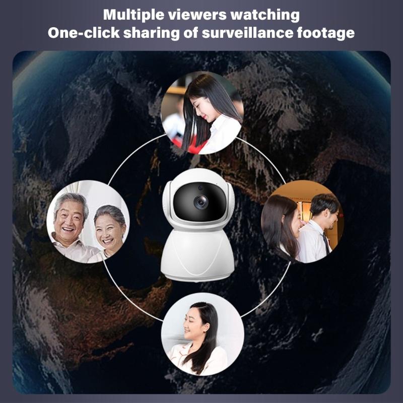 Full Coverage Home Surveillances Camera High-Definition Resolution Mobile App Control Durable ABS Design Indoor Surveillances