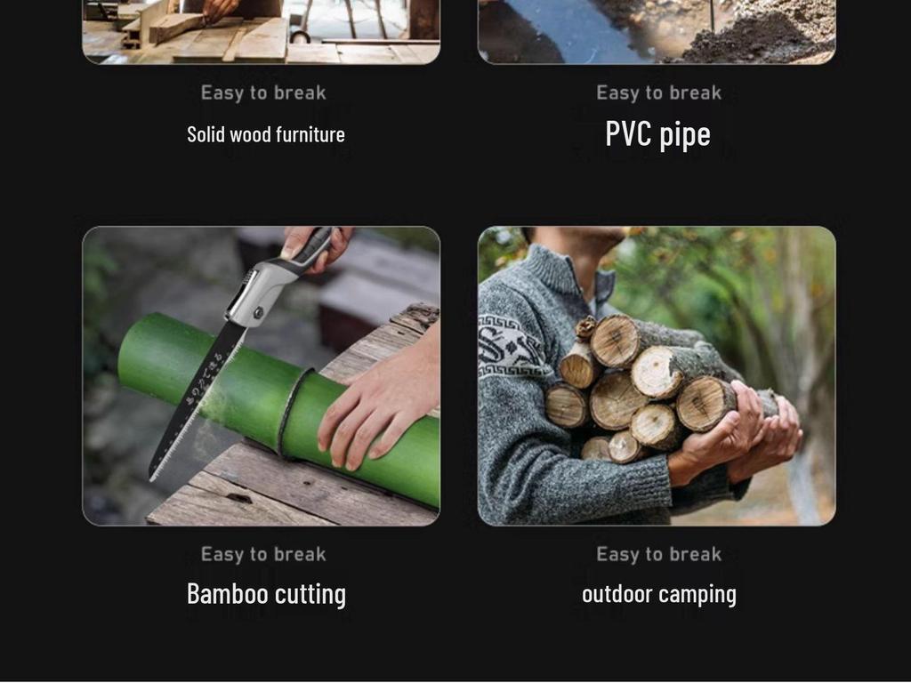 Japanese Folding Hand Saw: Fast Felling Tree Saw for Manual Wood Cutting