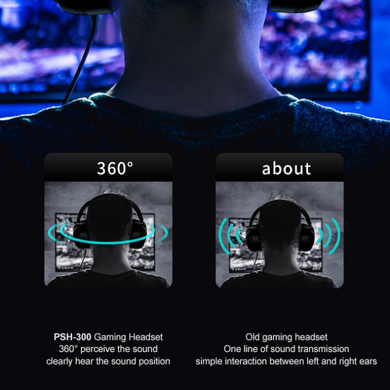 New Computer Headphones Listening To Sound Debate with Wheat 7.1 E -sports Game Wired Headset