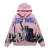 Premium Vintage Washed Cotton Hoodie Men Women Loose Fit Streetwear With Embroidered Letter Print Dual Pockets