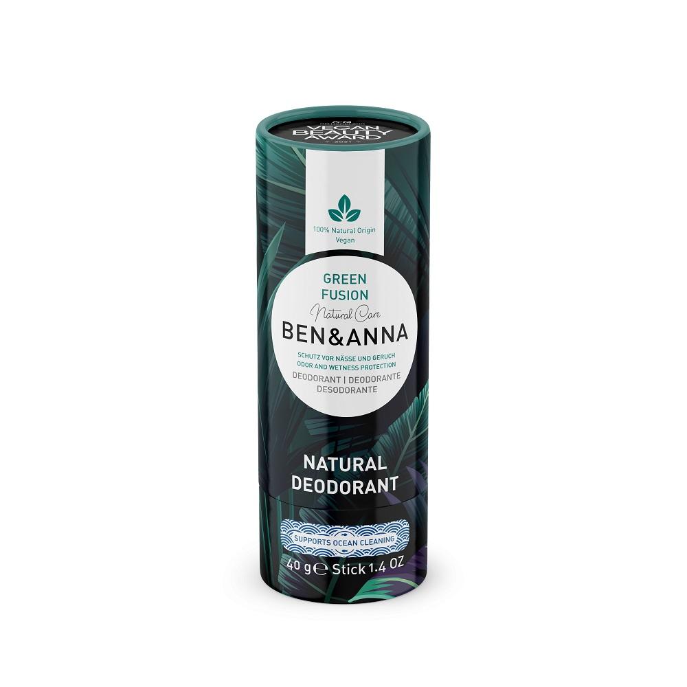 Ben&Anna Bio Deo Stick Green Fusion 40g – Natürlicher, veganer Geruchsschutz Unisex