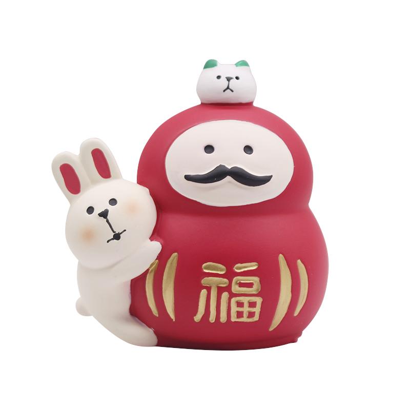 1ks Japonsko Zakka Rok králíka Japonská dekorace Dekorace na knihovnu Sběratelský předmět Dekorace do domácnosti Pryskyřičná výroba Japonské ozdoby Dárky