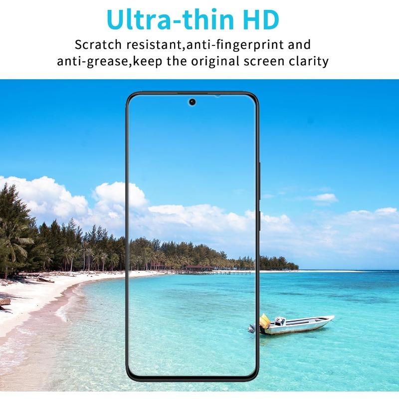 3 Stück HD Gehärtetes Glas Displayschutzfolie für Xiaomi Redmi Note 10 11 12 13 14 Pro 15 Pro 5G Glasfolie Kratzfest HD Glas