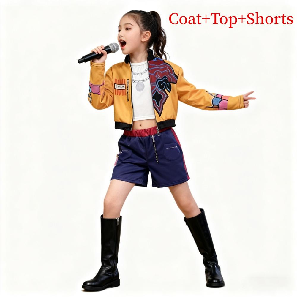KPop Film Dämonenjäger Gleicher Stil Mädchenkleidung Kinder Halloween Cosplay Party Zoey Rumi Mira Kostüm Neu