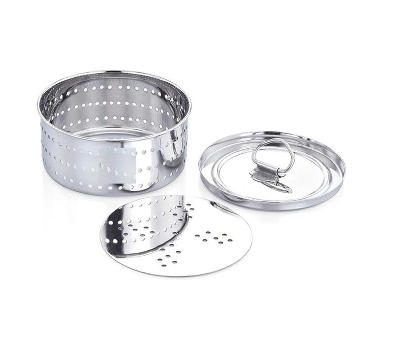 

TreegoArt Steel Paneer Cheese Mould Maker Press, 350 ML Round Shaped Kitchen Tools- Pack Of 1 300 Ml срібний