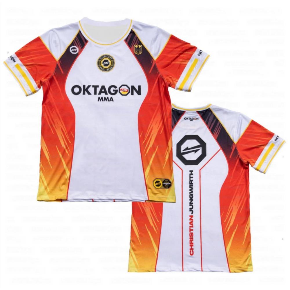 Letni Nadruk Walczący Wojownik Fani Uniform Męski Damski Oddychający Okrągły Dekolt Krótki Rękaw Męski Casual T-shirt Koszulka