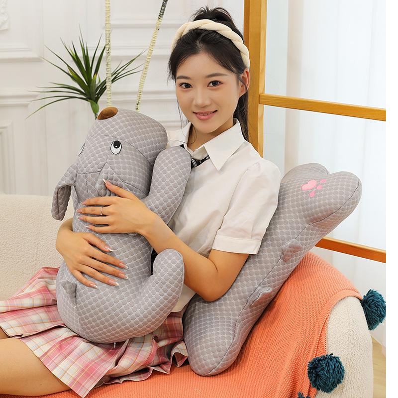 New Summer Ice Bean Fabric Girls Office Pillow Bone Sofa Cushion Lying Dog Series Dog Bone