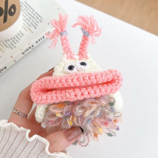 Crochet Cartoon Earbud Case for AirPods 1/2/3/4 for AirPods Pro 1/2/3 Bluetooth-compatible Wireless Earphone Charging Case Cover Headphone Protective
