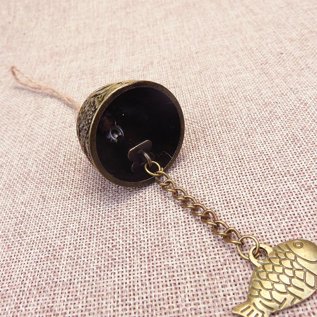 Feng Shui Wind Bell Retro Buddha Dragon Elephant Wind Chime Vintage Windchime Home Hanging Ornament Blessing for Luck Wind Chime