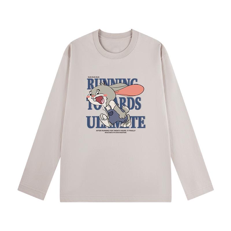 

Unisex Heavyweight Pure Cotton Long Sleeve Hip Hop T-shirt - Trendy Autumn Streetwear Design L (115-130 lbs)