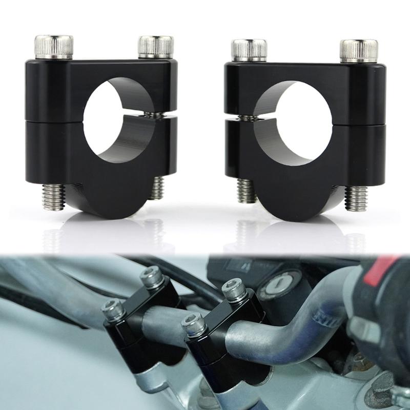 Motorcycle Handlebar Riser Fat Mount Clamps 22mm 7/8" For ROYAL ENFIELD Hunter 350 Hberg FE600E Husqvarna SM 450 610 WRE125