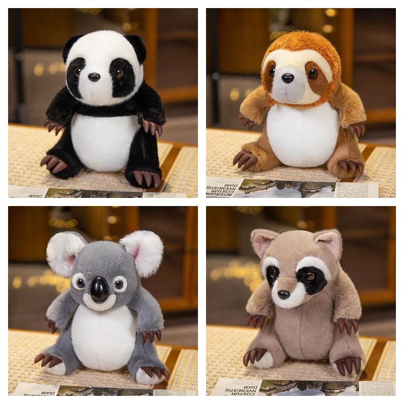 Weiche und kuschelige Panda-, Koala-, Waschbär- und Faultier-Plüschtiere für Mädchen Perfektes Geschenk!