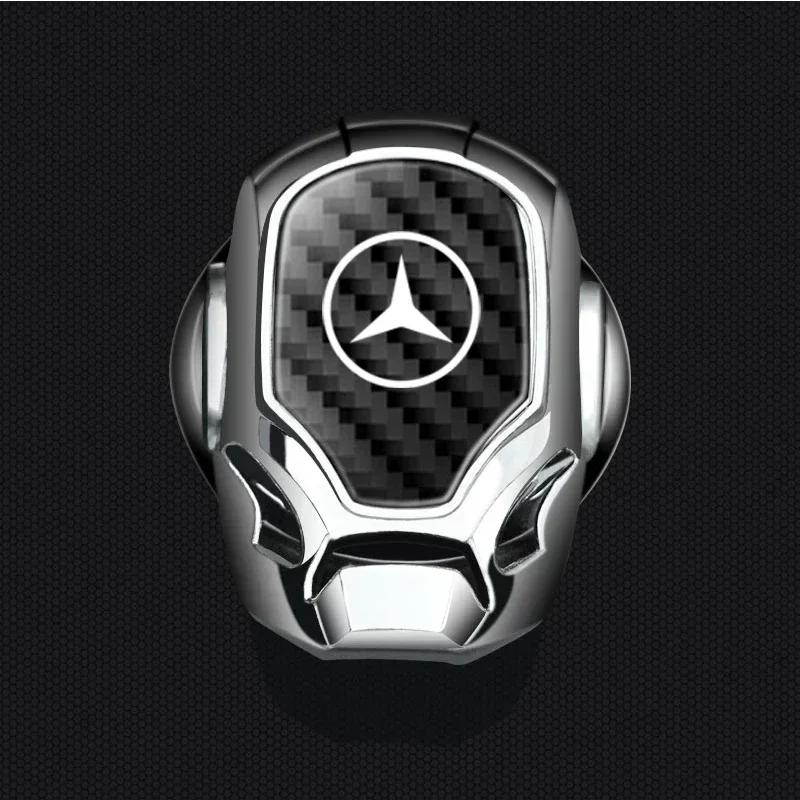 JNWYL1 Car Accessories One-click Start Button Sticker Protection Cover Decals For Mercedes Benz AMG A B C E S class GLA GLC CLA GLK GLE