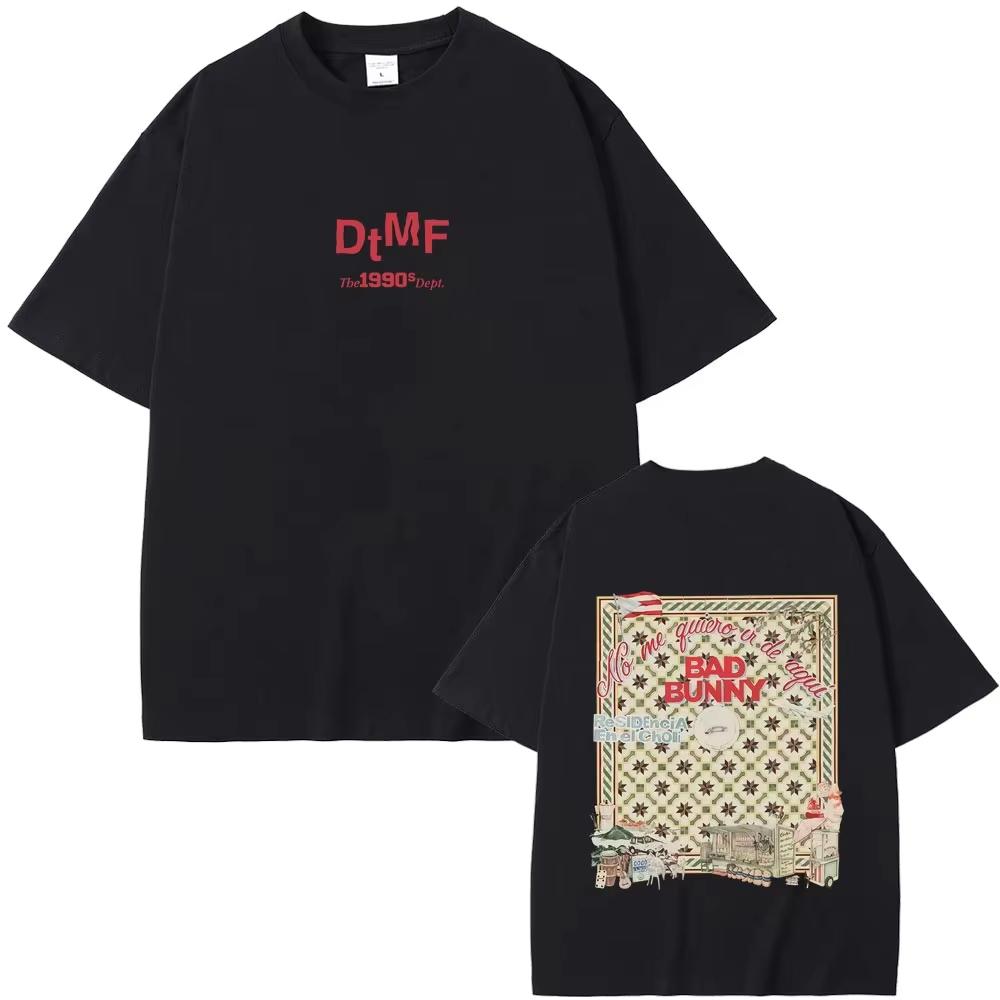 Hot Sale Bad Bunny DTMF Residencia En El Choli Merch Tshirts Debi Tirar Mas Fotos T Shirts Unisexs Hip Hop Streetwear S